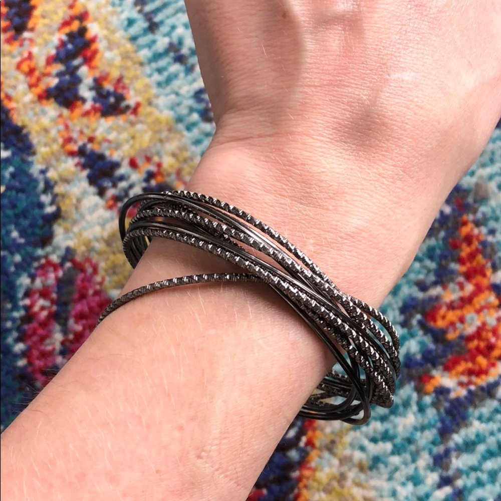 Black Bangle Bracelets